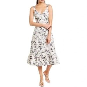 NWT Rebecca Taylor Sofia Corset Floral MIDI Cocktail Dress 4